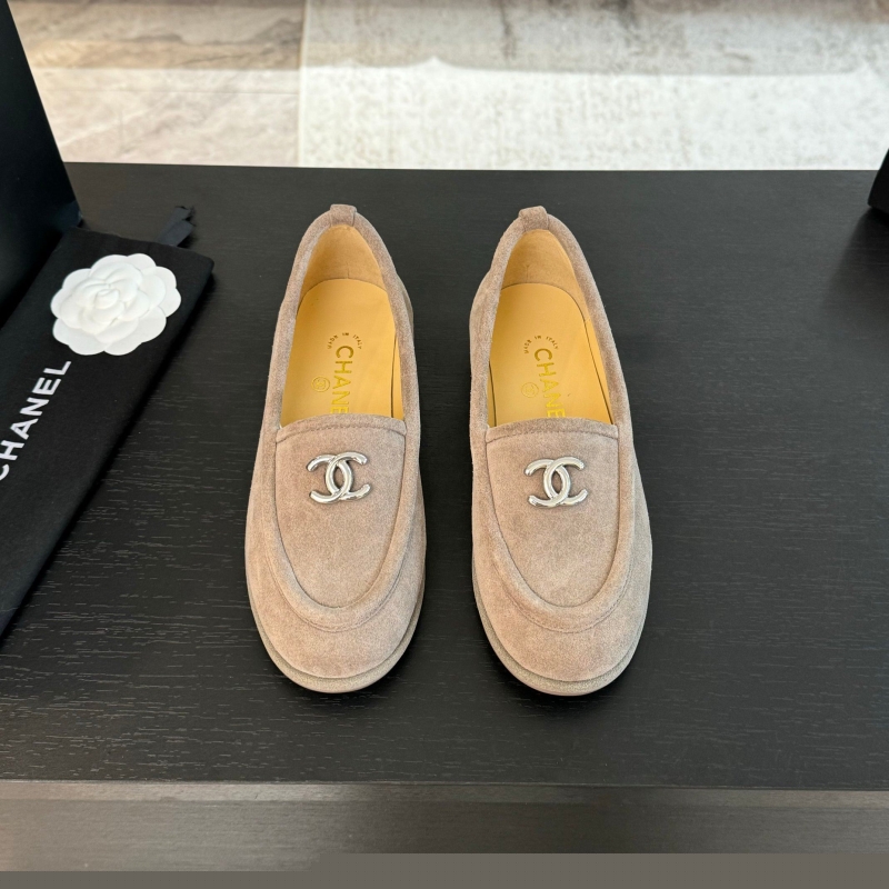 Ch*el leather shoes